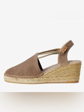 Toni Pons Tremp Wedges in Taupe Suede size 7/37